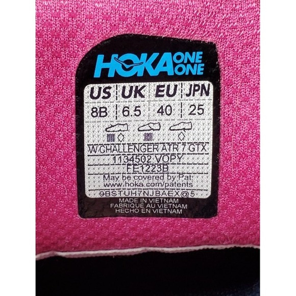 Hoka One One Challenger ATR 7 GTX Shoes Womens 8 Trail Hiking Running Sneaker - Picture 14 of 15